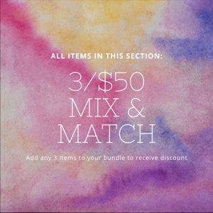 Bundle 3 Items for $50